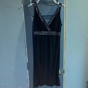 Studio 1940 Black Sequin Backless Dress